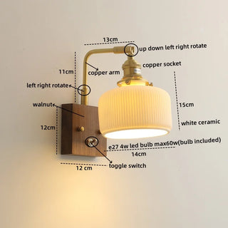 Celako™ Nucari Wall Light | Ceramic Living Room Lighting