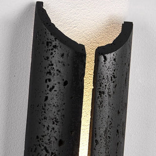 Celako™ Striato Wall Light | Black Travertine Vintage