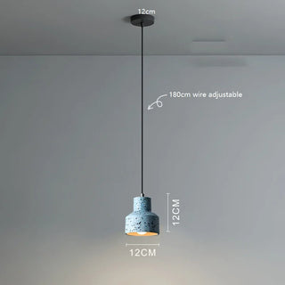 Celako™ Cemora Pendant Light | Cement Bedroom Lighting