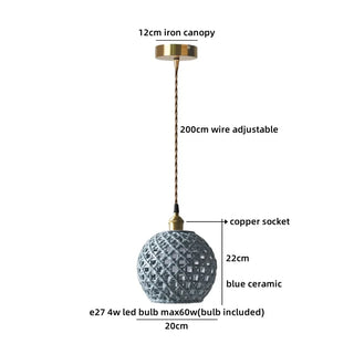 Celako™ Lunori Pendant Light | White Ceramic Dining Room Lighting