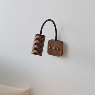 Celako™ Walnara Wall Light | Walnut Wood Bedroom Lighting
