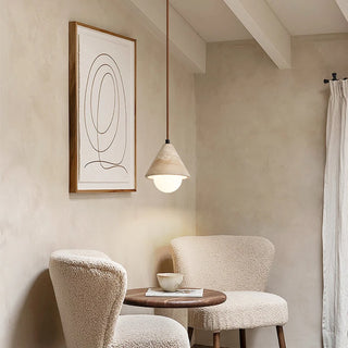 Celako™ Ochralis Pendant Light | Yellow Travertine Kitchen Island Lighting