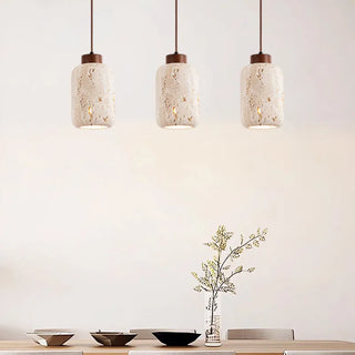 Celako™ Travertino Pendant Light | Yellow Travertine Kitchen Island Lighting