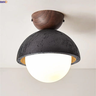 Celako™ Sferico Ceiling Light | Black Travertine Bedroom Lighting