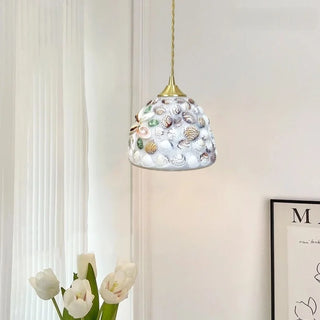 Celako™ Nacora Pendant Light | Resin And Shell Kitchen Island Lighting