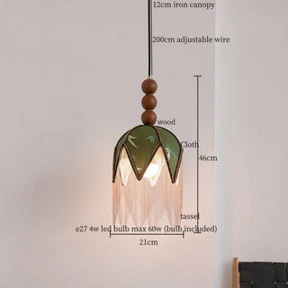 Celako™ Filato Pendant Light | Cloth Tassel Mid Century Modern Bedroom Lighting