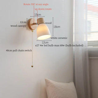 Celako™ Niveous Wall Light | Ceramic Bedroom Lighting
