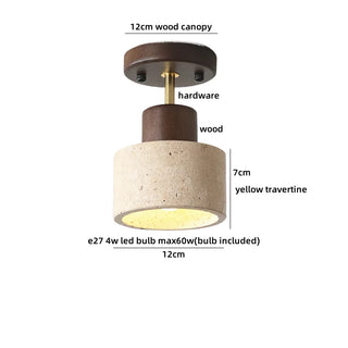 Celako™ Marvela Ceiling Light | Travertine Living Room Lighting