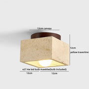 Yellow travertine