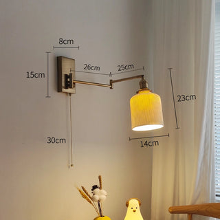 Celako™ Brillia Wall Light | Ceramic Bedroom Lighting