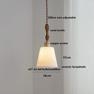 Celako™ Kaolin Pendant Light | Ceramic Dining Room Lighting