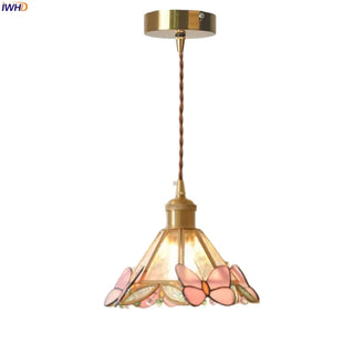 Celako™ Aurielle Pendant Light | French Vintage Glass Bedroom Lighting