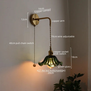 Celako™ Aurien Wall Light | Glass Bedroom Lighting