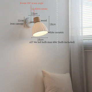 Celako™ Niveous Wall Light | Ceramic Bedroom Lighting