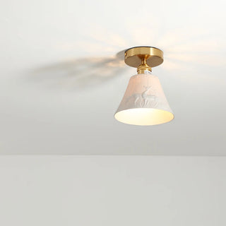 Celako™ Ensora Ceiling Light | White Ceramic Kitchen Island Lighting