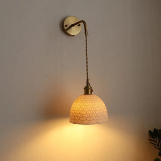 Celako™ Argile Wall Light | Ceramic Vintage Bedroom Lighting