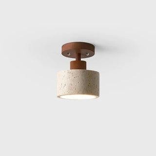 Celako™ Travia Ceiling Light | Travertine Entryway Lighting
