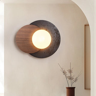 Celako™ Montari Wall Light | Black Travertine Living Room Lighting