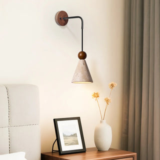 Celako™ Traventi Wall Light | Yellow Travertine Bedroom Lighting