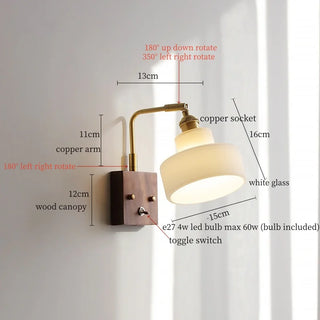 Celako™ Lunette Wall Light | Glass Nordic Modern Bedroom Lighting