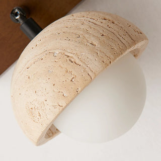 Celako™ Travari Wall Light | Yellow Travertine Bedroom Lighting