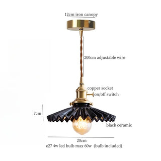 Celako™ Ceramora Pendant Light | Ceramic Vintage Bedroom Lighting