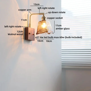 Celako™ Fiorina Wall Light | Glass Bedroom Lighting