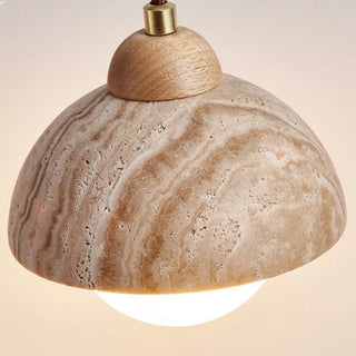 Celako™ Pietroso Wall Light | Wood Stone Contemporary Bedroom Lighting