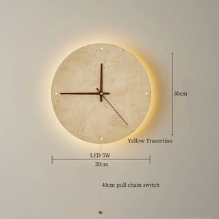 Celako™ Soltra Wall Light | Yellow Travertine Living Room Lighting