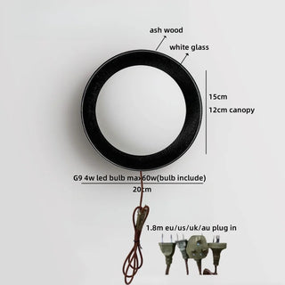 Celako™ Ashiro Wall Light | Glass Bedside Lighting