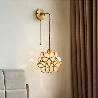 Celako™ Cupreia Wall Light | Copper Glass Bedroom Lighting