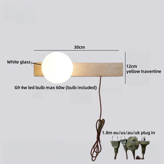 Celako™ Ariaza Wall Light | Travertine Hallway Lighting
