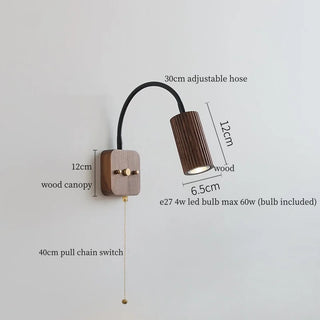 Celako™ Flexura Wall Light | Wood Bedroom Lighting