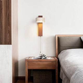 Celako™ Litica Wall Light | Black Travertine Living Room Lighting
