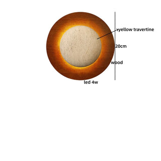 Celako™ Seluna Wall Light | Travertine Living Room Lighting
