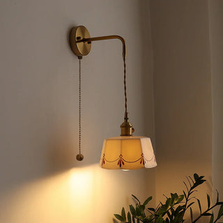 Celako™ Cuprica Wall Light | Ceramic Bedroom Lighting