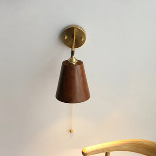 Celako™ Umberine Wall Light | Copper Wood Japan Wabi Sabi Living Room Lighting