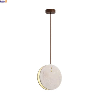 Celako™ Calvona Pendant Light | Yellow Travertine Wabi Sabi Bedroom Lighting