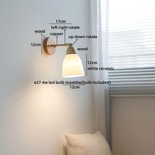 Celako™ Kinari Wall Light | Ceramic Bedroom Lighting