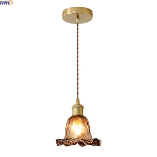 Celako™ Ambrelle Pendant Light | Glass Bedroom Lighting