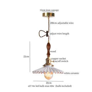 Celako™ Flutella Pendant Light | Ceramic Kitchen Island Lighting
