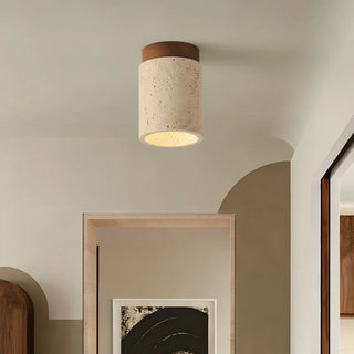 Celako™ Sabbia Ceiling Light | Yellow Travertine Modern Style Living Room Lighting