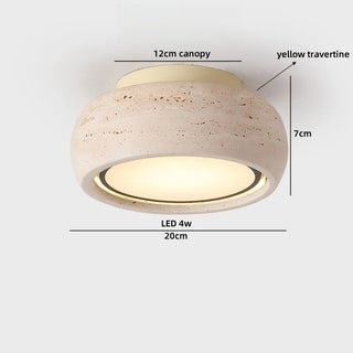 Celako™ Aureon Ceiling Light | Travertine Living Room Lighting