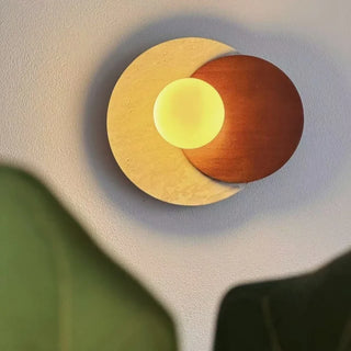 Celako™ Tivolina Wall Light | White Glass Wood Japan Style Bedroom Lighting