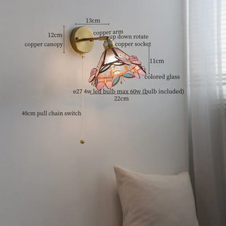 Celako™ Prismia Wall Light | Tiffany Vintage Glass Bedroom Lighting