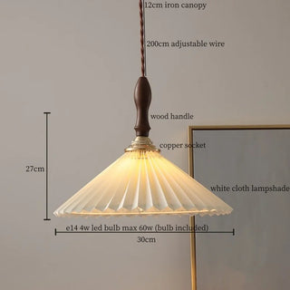 Celako™ Plissaro Pendant Light | Fabric Living Room Lighting