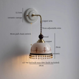 Celako™ Rimora Wall Light | Ceramic Living Room Lighting