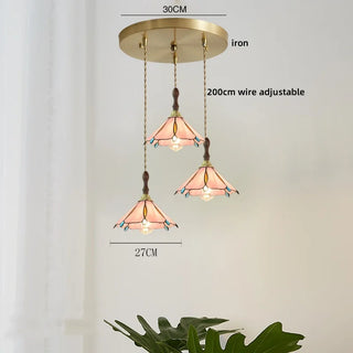 Celako™ Coralia Pendant Light | Glass Stone Bedroom Lighting