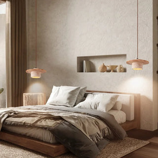 Celako™ Tiburno Pendant Light | Yellow Travertine Bedroom Lighting