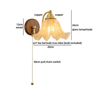 Celako™ Sequoia Wall Light | Ash Wood Bedside Lighting